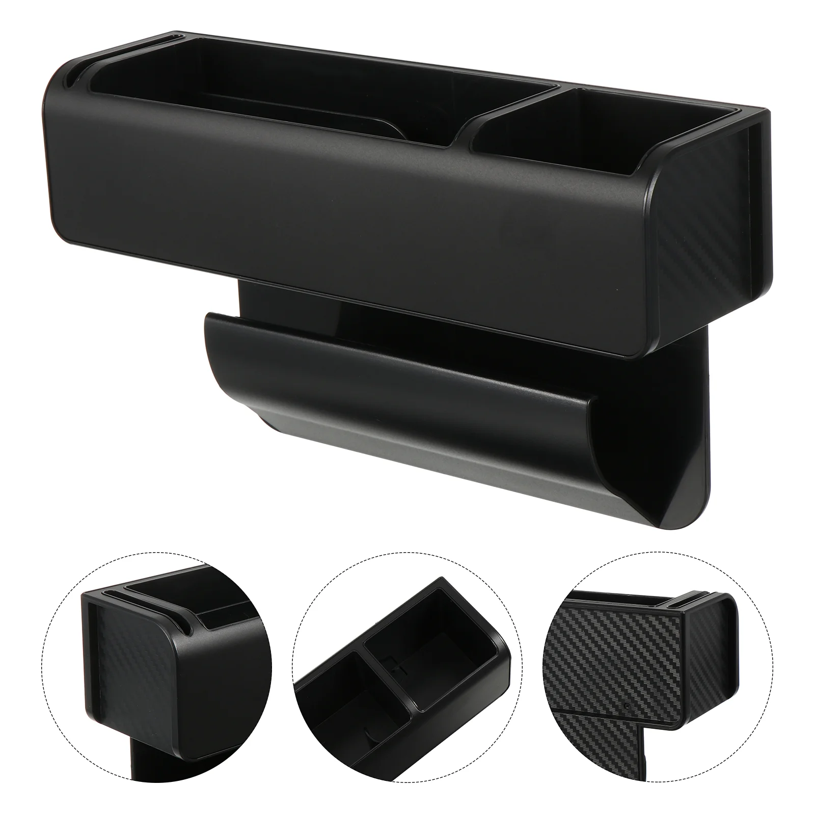 

1Pc Durable Useful Seat Gap Storage Box Car Seat Gap Filler Console Side Container