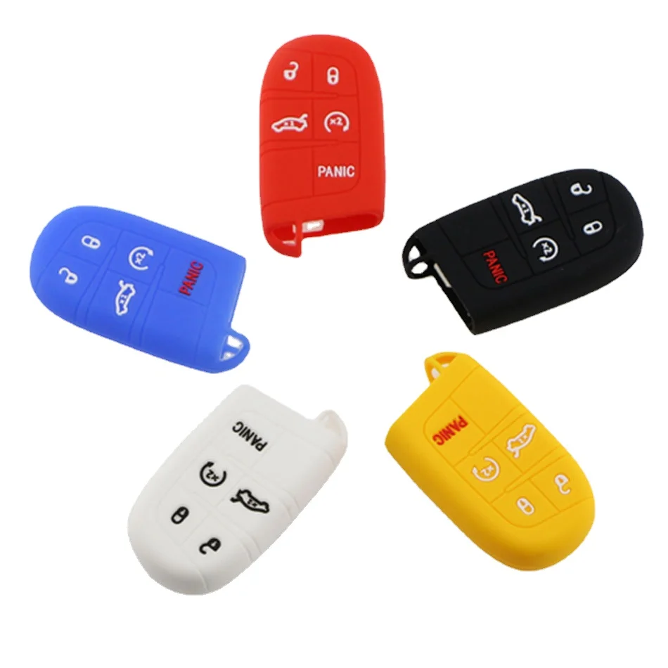 Чехол для автомобильного ключа из ТПУ для Jeep WK2 KL BU MP Renegade Grand Cherokee Dodge Ram Charger 200 1500 Challenger, Chrysler 300C Journey