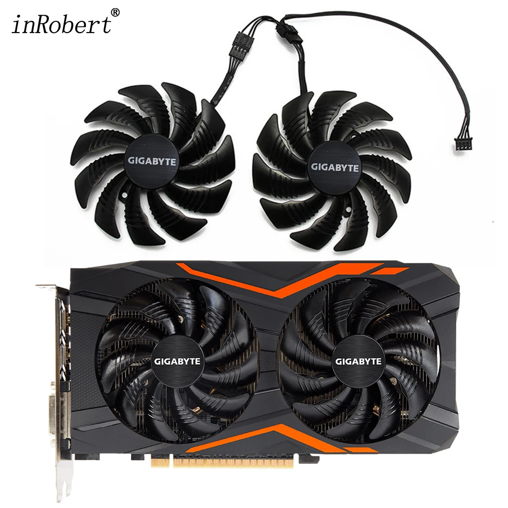 Кулер для видеокарты GIGABYTE GTX 1050 1060 Ti GV-RX570 1070 AORUS RX 580 470 R9 380X |