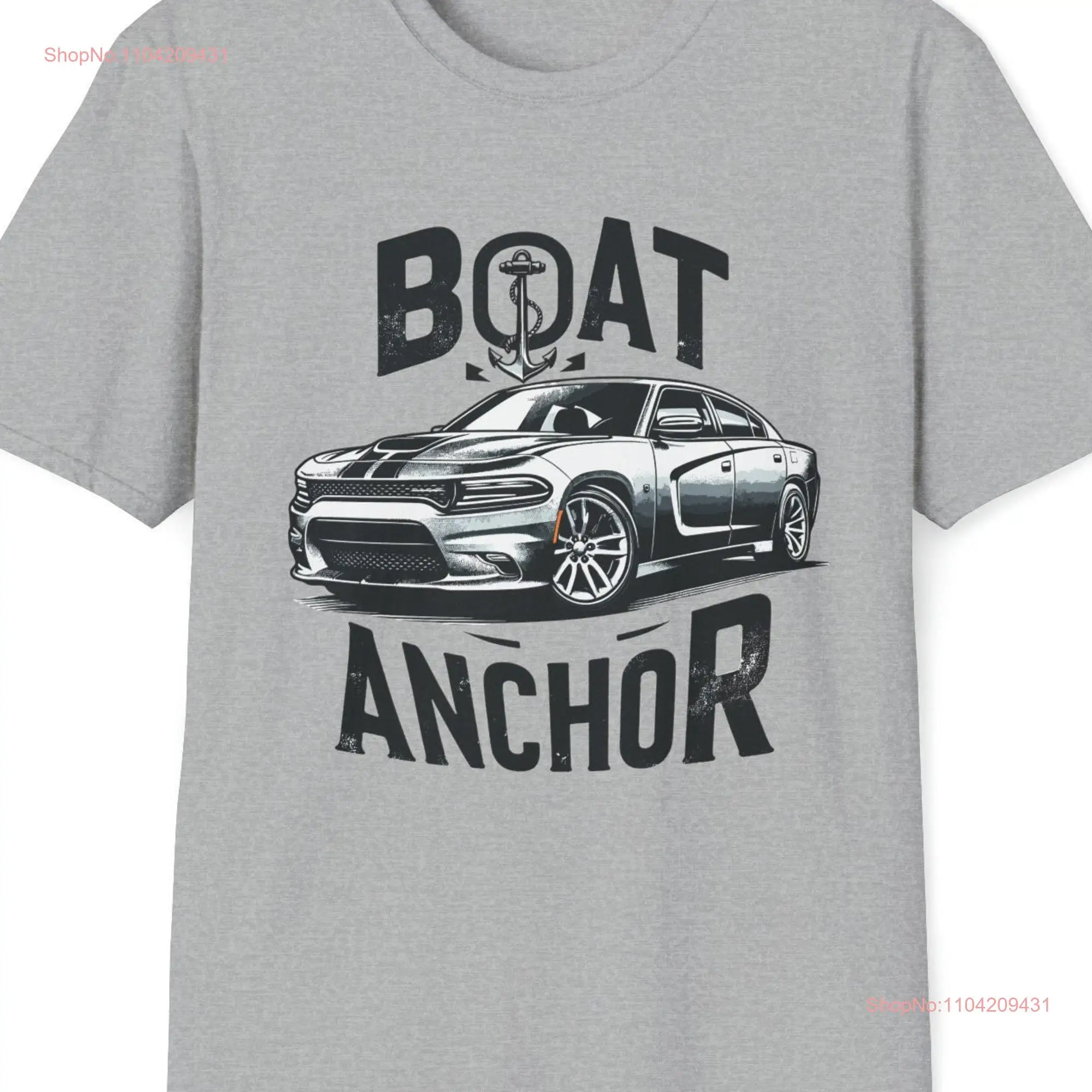 Футболка Boat Anchor Car с длинными или короткими рукавами