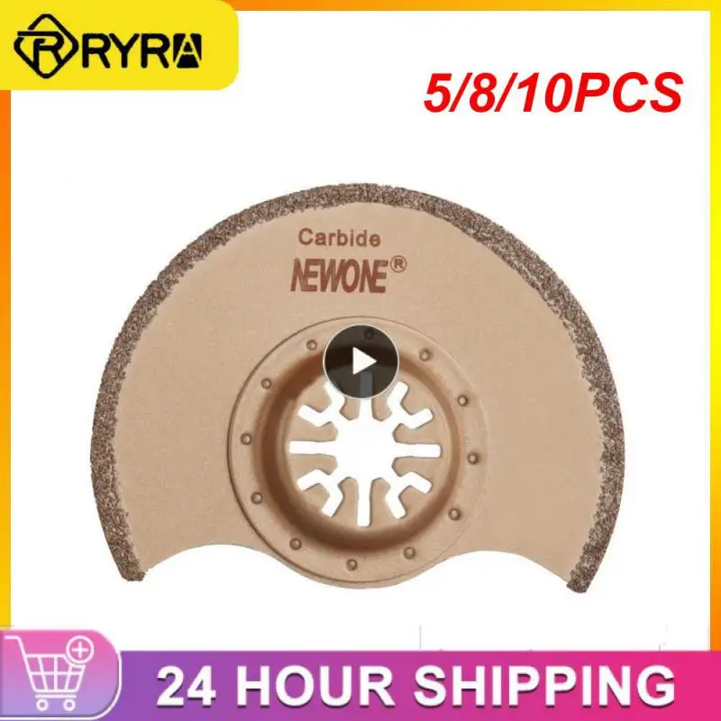 

5/8/10PCS Small Semicircle Closed Saw Blade Creative E-shaped Saw Carbide Starlock Blades Plastic Polish Accessories Tools