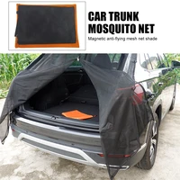 available in 4 size car tailgate mosquito net sunshade screen magnetic mount anti flying net trunk ventilation mesh for suv mpv