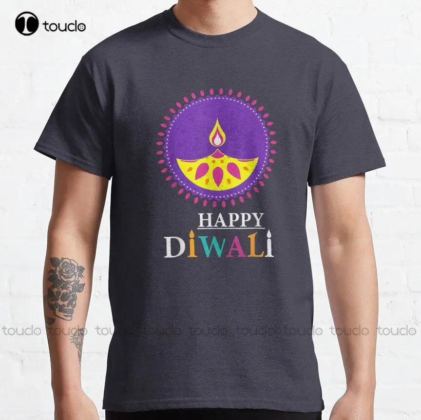 

Deepavali Классическая футболка, походная рубашка, индивидуальная футболка для подростков, унисекс, цифровая печать, футболки, женская уличная одежда, мультяшный стиль унисекс
