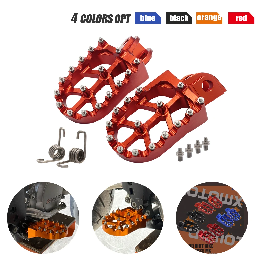 

Мотоциклетные подножки 3 цветов, колышки с ЧПУ, колышки, педали для KTM 65SX 85SX 125SX 150XC 250EXC TC TE FE 350 450 2017 2001