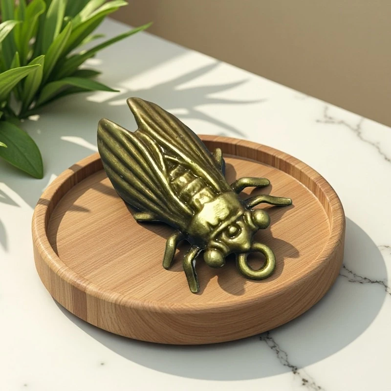 Фигурки золотых рыбок, ретро латунная статуя счастливого животного, орнамент, домашний декор, украшение для стола, чай, домашнее животное, милые подарки, орел, бабочка, цикада