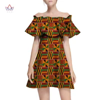 african women dresses off shoulder mini dress dashiki print party club dress vestidos bazin riche women african clothing wy7956