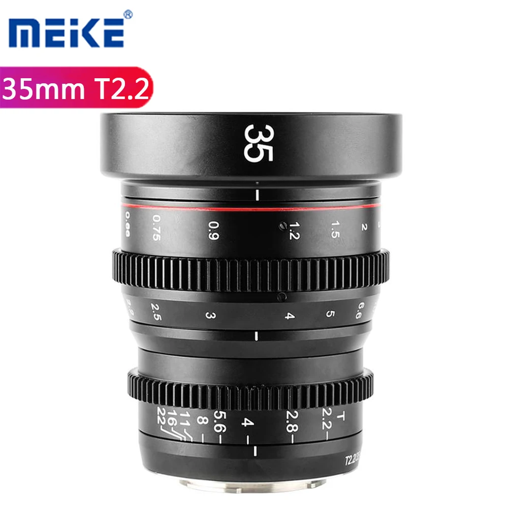

Meike 35mm T2.2 Manual Focus Cinema Lens Aspherical Portrait For Fuji X Sony E Olympus Panasonic Lumix M4/3 MFT Mount Camera
