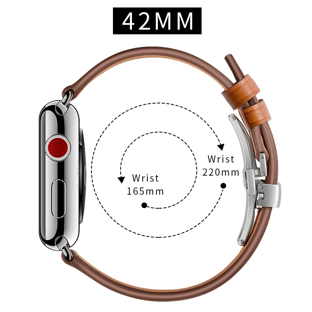 Leather strap For Apple watch band 6 5 4 44mm 40mm iwatch 7 45mm 41mm aple correa 42mm 38mm wristbelt bracelet Watch Accessories