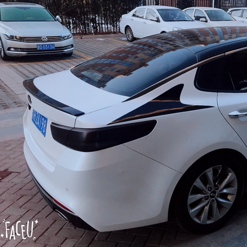 

Car Accessories ABS Plastic Material Rear Wing Unpainted Primer Color Rear Roof Wing Spoiler For Kia K5 Optima Spoiler 2016-2017