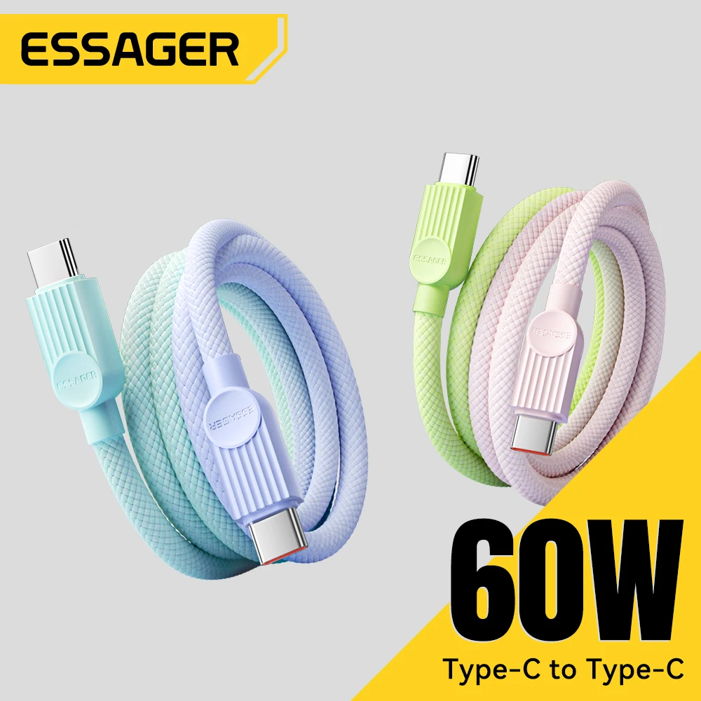 Essager USB C Color Cable For iPhone 16 15 14 Xiao