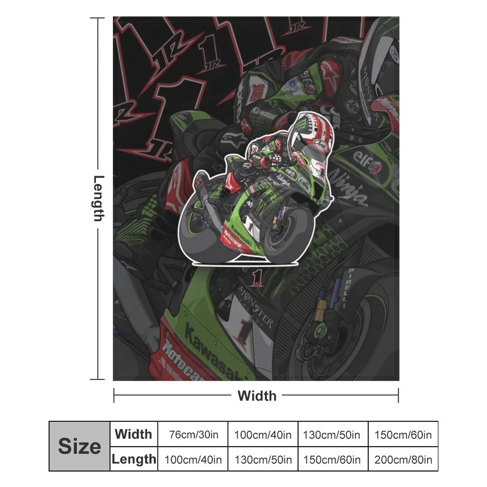 WORLD CHAMPION WSBK 2020 - Одеяло JONATHAN REA Декоративные кровати Покрывала Гигантские одеяла
