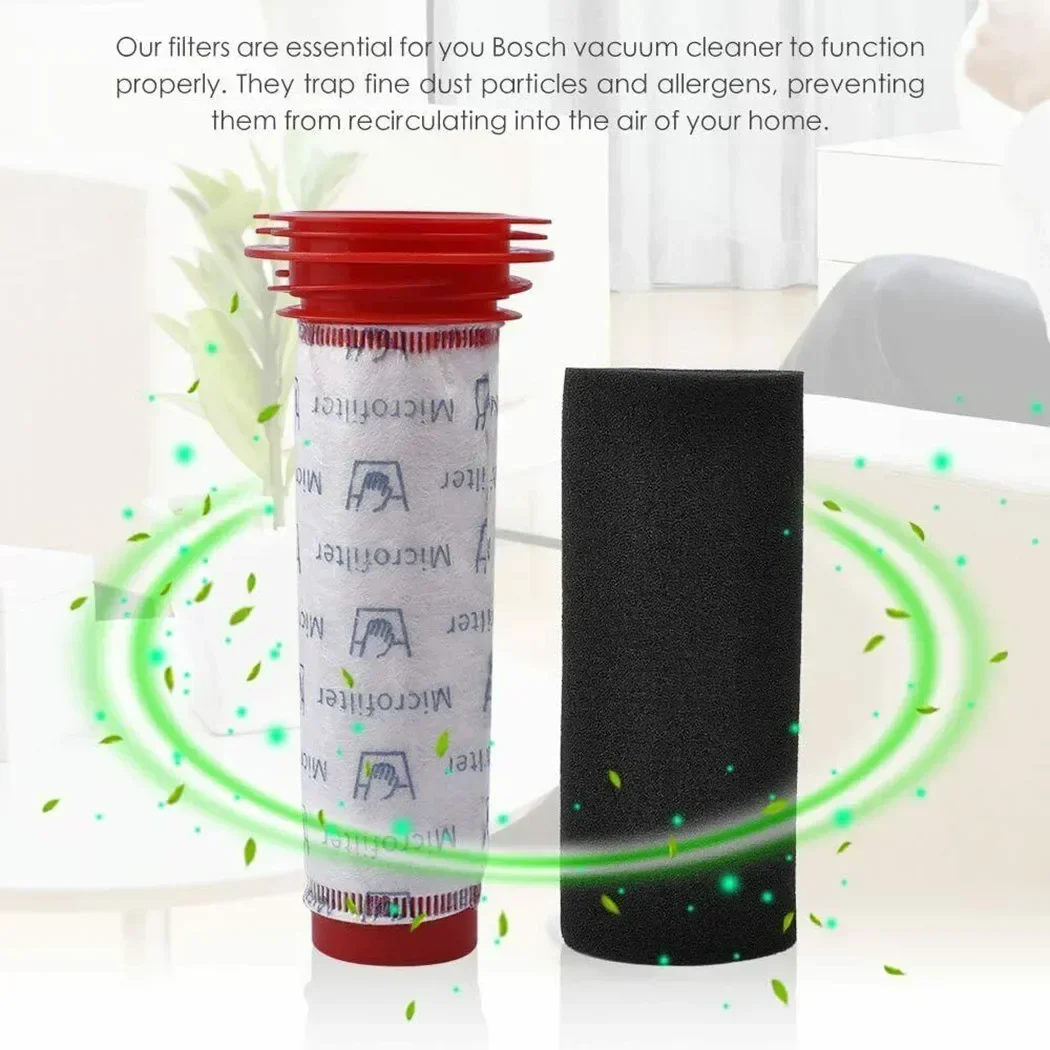 Комплект фильтров из пенопласта для беспроводного ручного пылесоса Bosch Athlet BCH6L2560