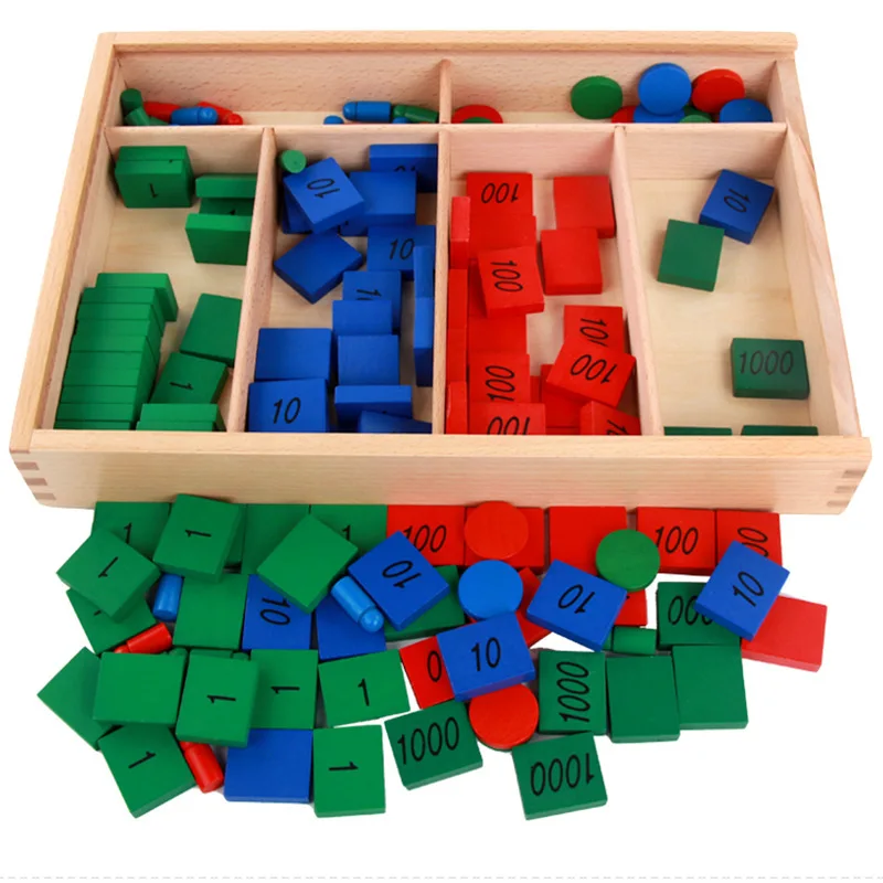 

NEW Professional Montessori Wooden Stamp Game Material Kids Counting Learning and Math Kids Wooden Toy for Toddlers Childre Gift