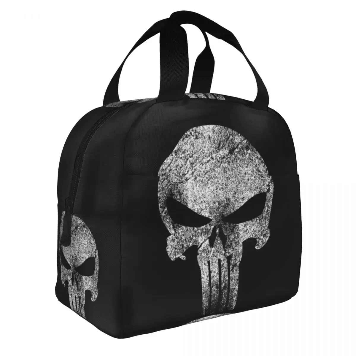 

Custom Skeleton Skull Lunch Bag Women Cooler Thermal Insulated Lunch Box for Kids School