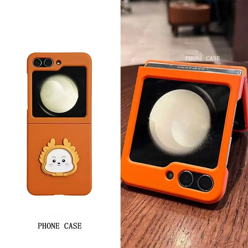 Милый мультяшный Оранжевый 3D чехол для телефона Motorola Moto RAZR 40 50 Ultra Razr Plus 2024 2023