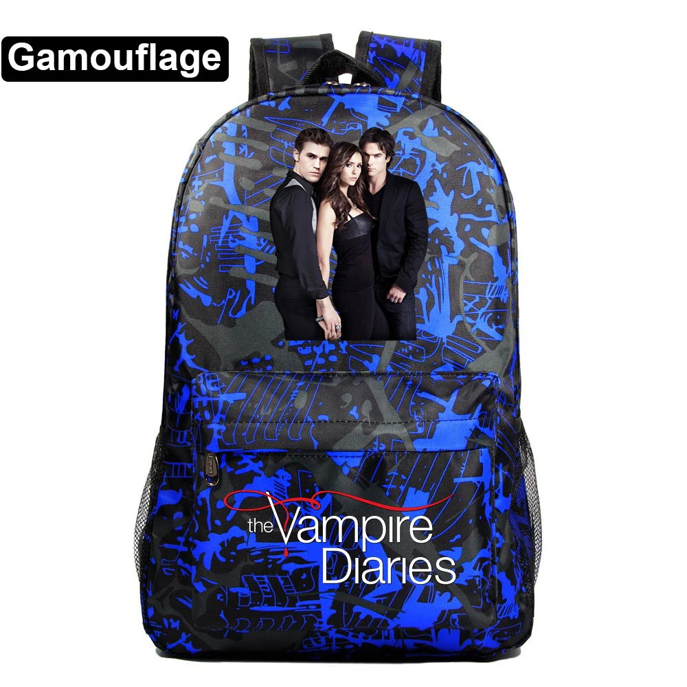 

Vampire Diaries Students Backpack for Girls Boys Mochila Teens Cool Travel Knapsack Children Rucksack Kids School Bags