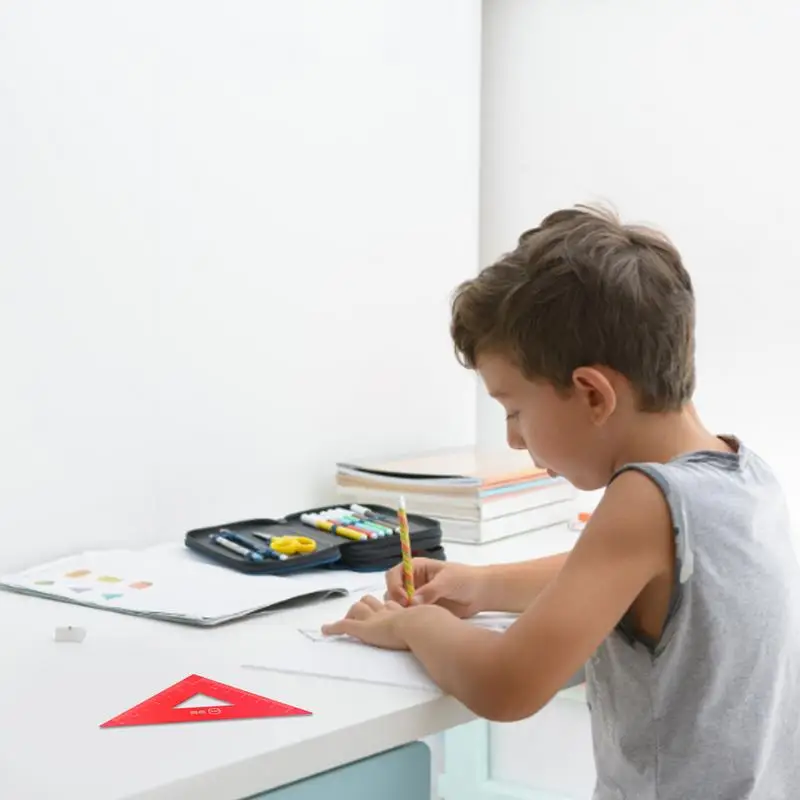 Набор измерительных линейки 4 шт. Детские для рисования математические учебные