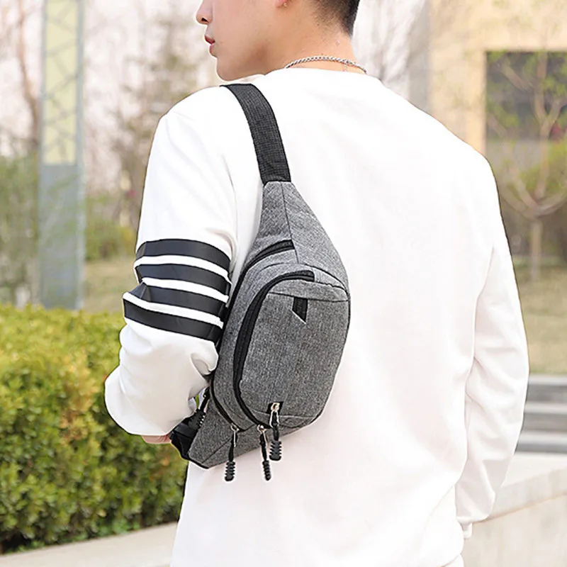 New Large Capacity Waist Bag For Men Multi-Function Fanny Packs Outdoor Shoulder Bag Sports Chest Bag Male Phone Belt Pouch