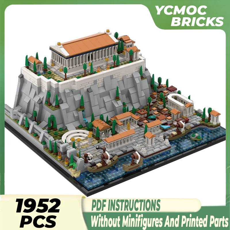 

Moc Building Blocks Classics The Ancient City of Athens Technical Bricks DIY Assembly Construction Toys For Childr Holiday Gifts