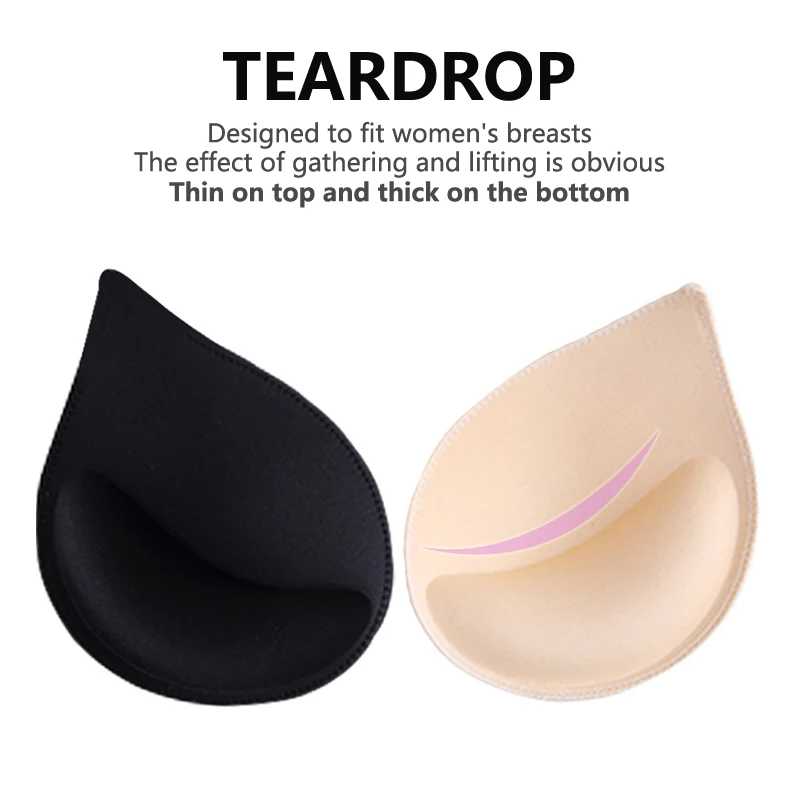 

Chest Pad Thickening Inserts Gather Sponge Coaster 3d Push Up Sponge Bra Pad Women's Underwear Breast Lift Plasticity Padded