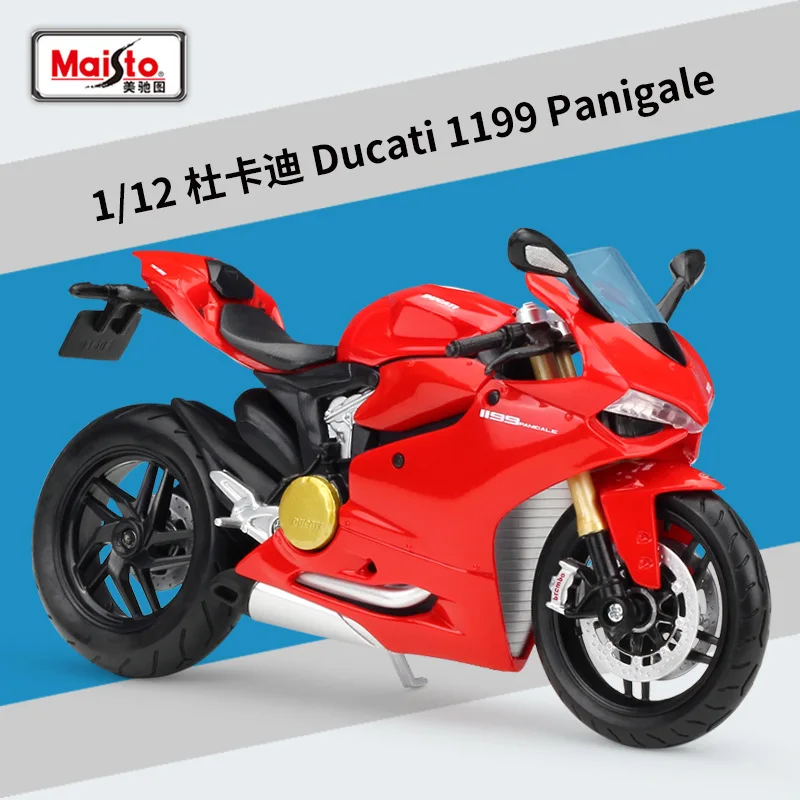 

6pcs/lot Wholesale Maisto 1/12 Scale Motorbike Model Toys DUCATI 1199 Panigale Diecast Metal Motorcycle Model Toy