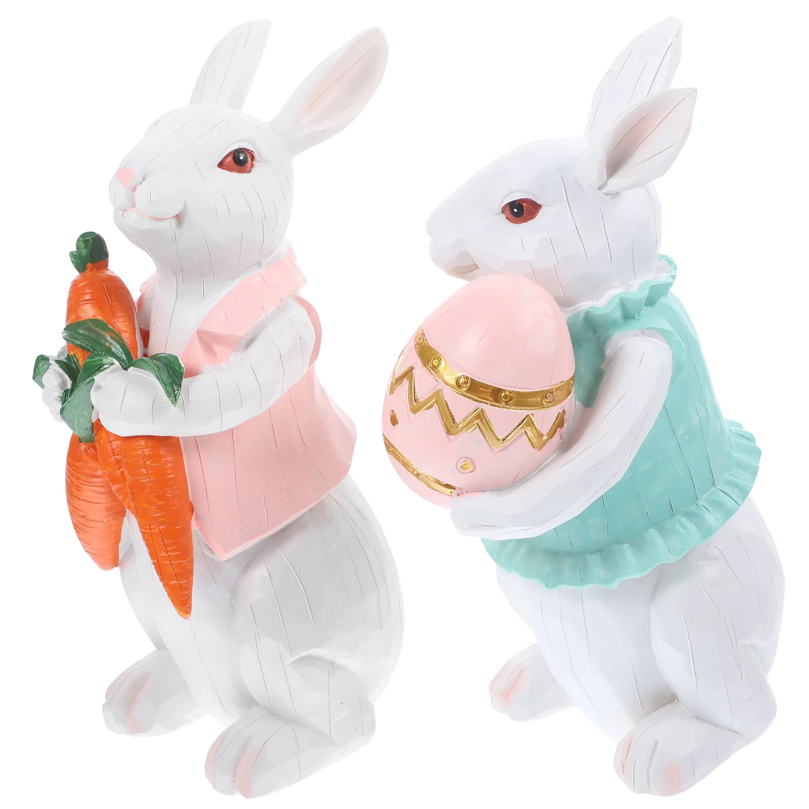 

Easter Bunny Rabbit Decorations Decor Statues Statue Garden Figure Toy Resin Ornament Centerpiece Tabletop Figurines Year Spring