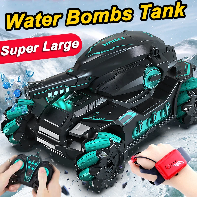 

Remote Control Tank Car 4WD RC Car Toy Water Bomb Tank 2.4G Gesture Controlled Stunt Drift Car Toys for Children Adult Boy Gift