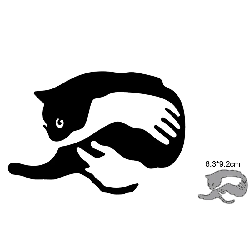 

Holding The Cat In Both Hands 2022 New Arrivals Cutting Dies Metal Scrapbooking Decoration Embossed Photo Album Card Handicrafts