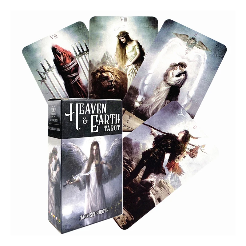 

Загадка для гадания, таро, небо, земля, колода гадания, 78 листов, руководство на английском языке, руководство в формате PDF, книга с игральными...