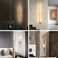 minimalism led wall lamp longer living room tv background line wall light gold long strip wall lamp bedroom bedside lamp