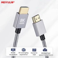 8k 4k hdmi cable 2 1 ultra high speed certified for ps5 ps4 tv box usb c hub 8k 60hz hdmi 2 1 cable 48gbps earc vision projector