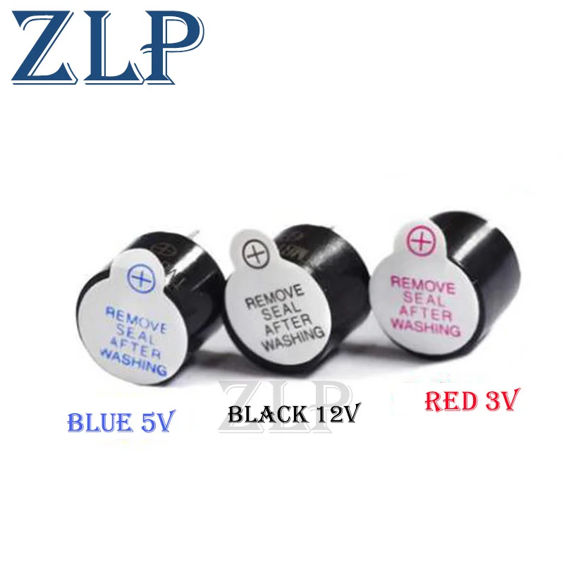 

3 в 5 в 12 В активный зуммер 12*6,5 мм 12065 шаг 7,5 мм ультратонкий электромагнитный SOT пластиковая трубка длинный непрерывный электронный комплект «сделай сам»