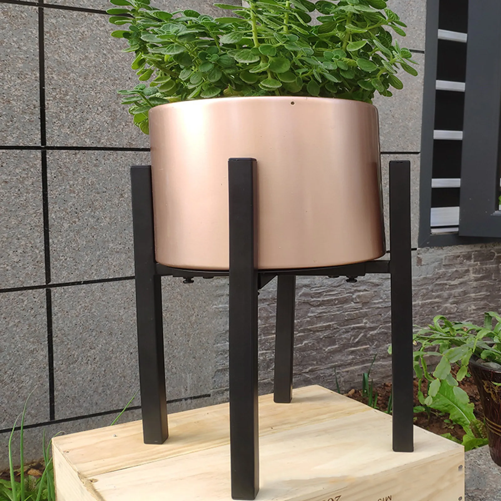 

Metal Flower Pots Rack Plant Stand Modern Planter Display Holder Succulent Flower Stand Shelf Support Garden Decorati