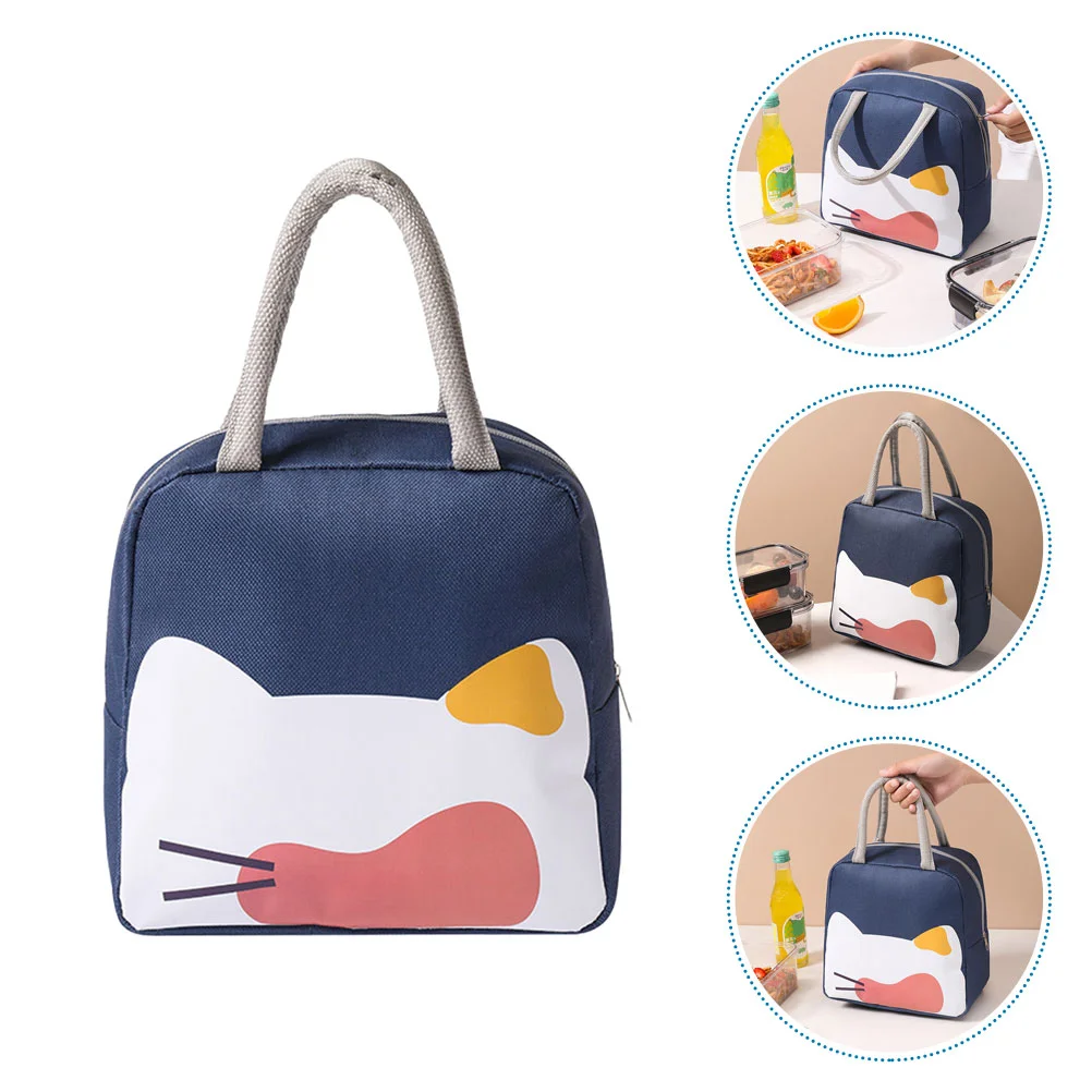 

Cute Insulation Lunch Bag Office School Lunch Carrying Bag Thicken Lunch Box Storage Bag Lunch Bag