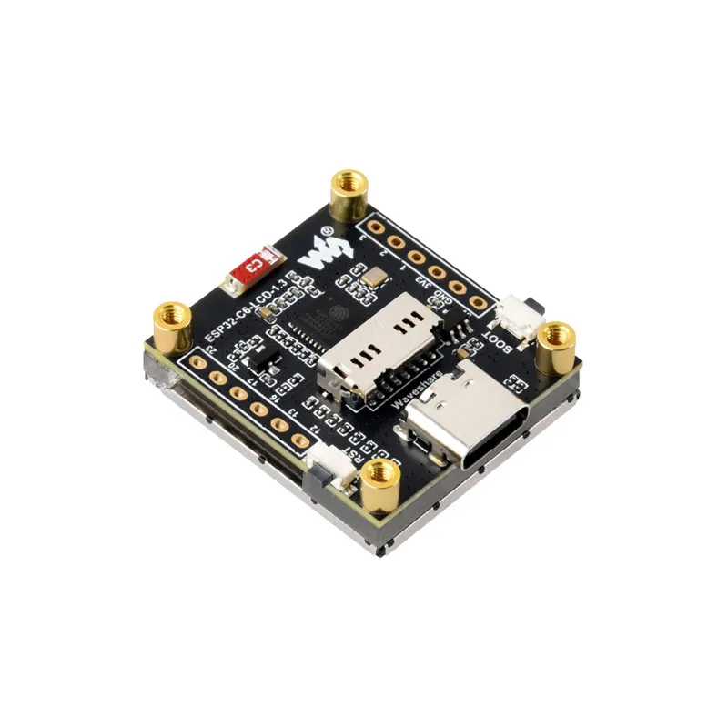 Фото Плата для разработки ESP32 C6 с 1,3-дюймовым RGB LED-дисплеем, встроенным ST7789, 240×240 пикселей, ESP32-C6, 1,3-дюймовый ЖК-дисплей, модуль Wi-Fi 6, BLE 5 №3