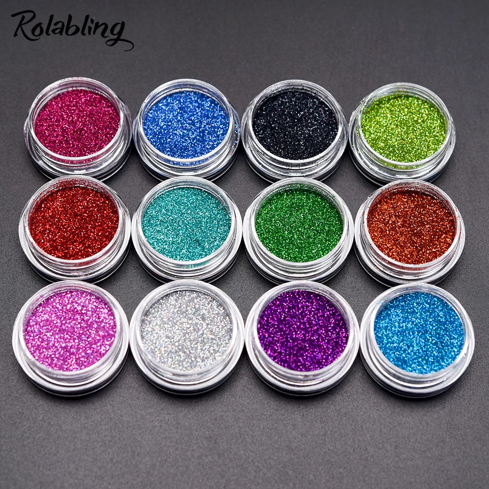 1 горшок лазерный порошок для ногтей голографический пигмент блестящая пыль