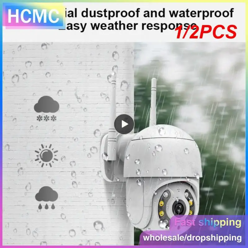 

1/2PCS 8MP PTZ Wifi IP Camera 4X Digital Zoom 5MP CCTV Camera ICSee H.265 Outdoor 1080P Wireless Video Surveillance Camera