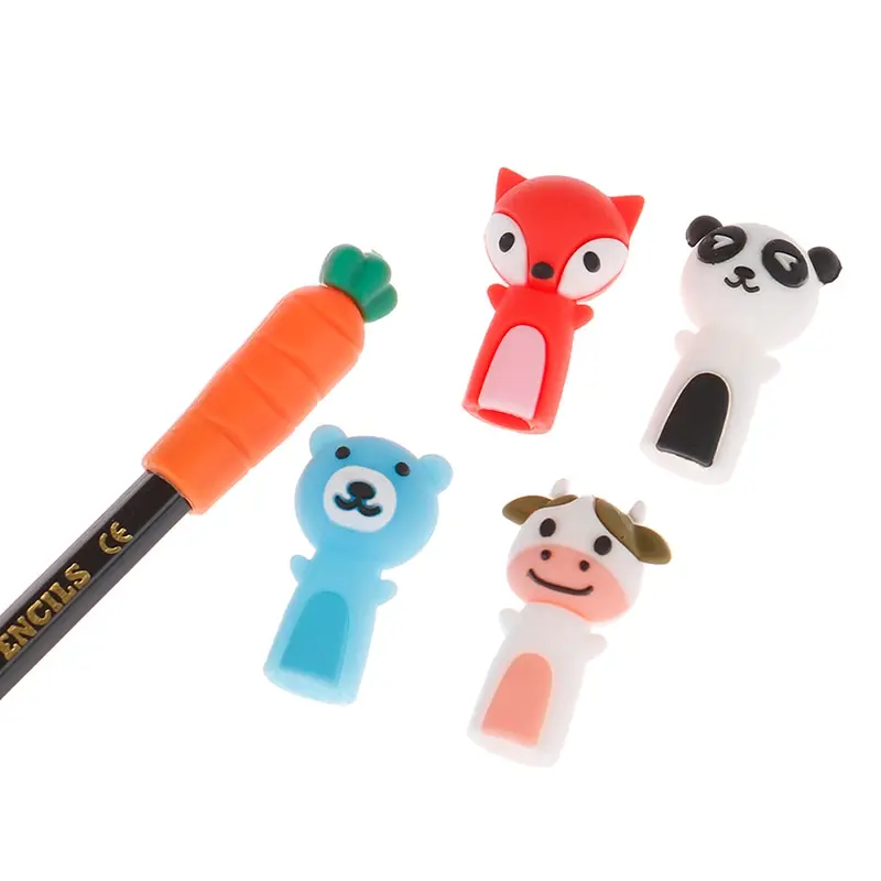 

3pcs/1set Silicone Pencil Cap Cover Cosmetic Pen Topper Extender School Supplies