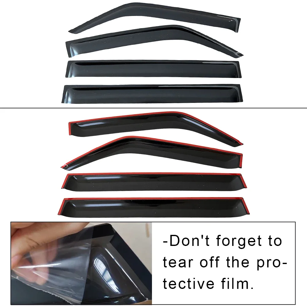 Оконный козырек для MITSUBISHI PAJERO Montero V73 V75 V93 V97 V31 5-дверный 1991-2021 Защита от солнца