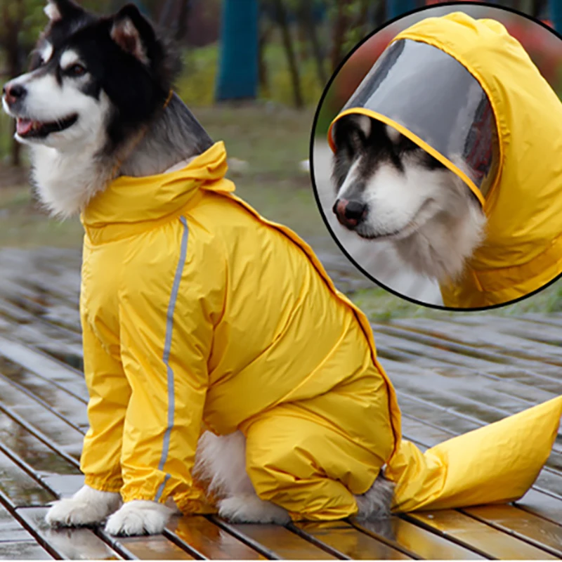 

Dog Raincoat Ourdoor Waterproof Coat for Large Dog Alaska Outfit 12XL Golden Retriever Labrador Chow-Chow Akita Big Dog Raincoat