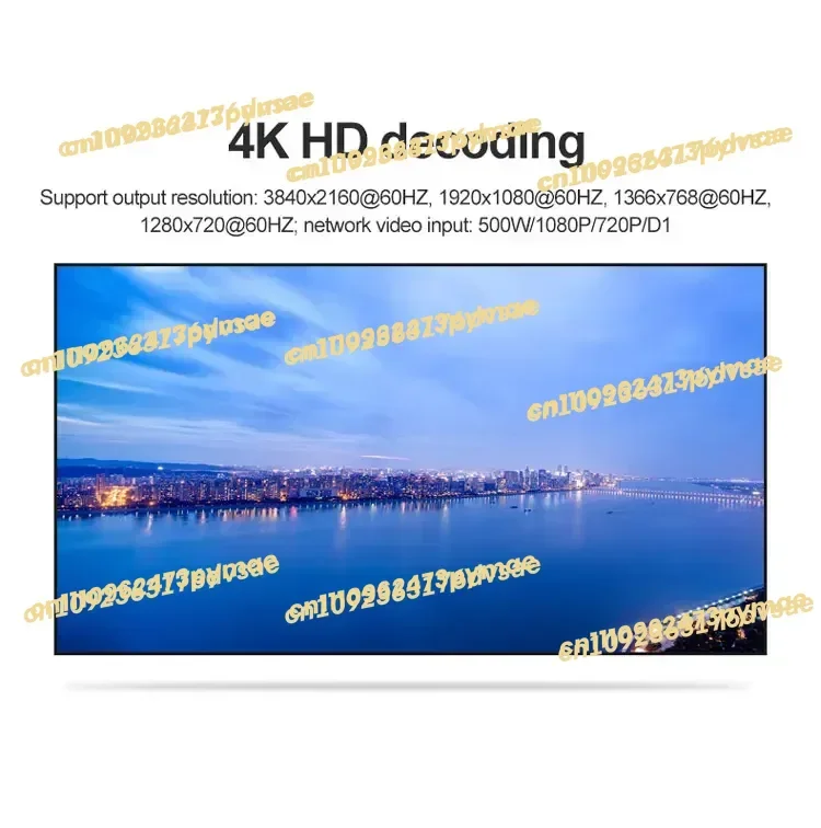 Фото НОВЫЙ сетевой видеорегистратор (NVR/DVR) H.265 H.264, декодер для систем видеонаблюдения, декодер для камер безопасности №4