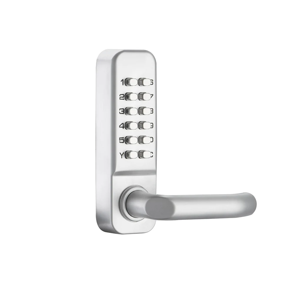 

Keyless Mechanical Digital Door Lock with Keypad Code Password Latch No Need Power Dual Sided Zinc Alloy Waterproof