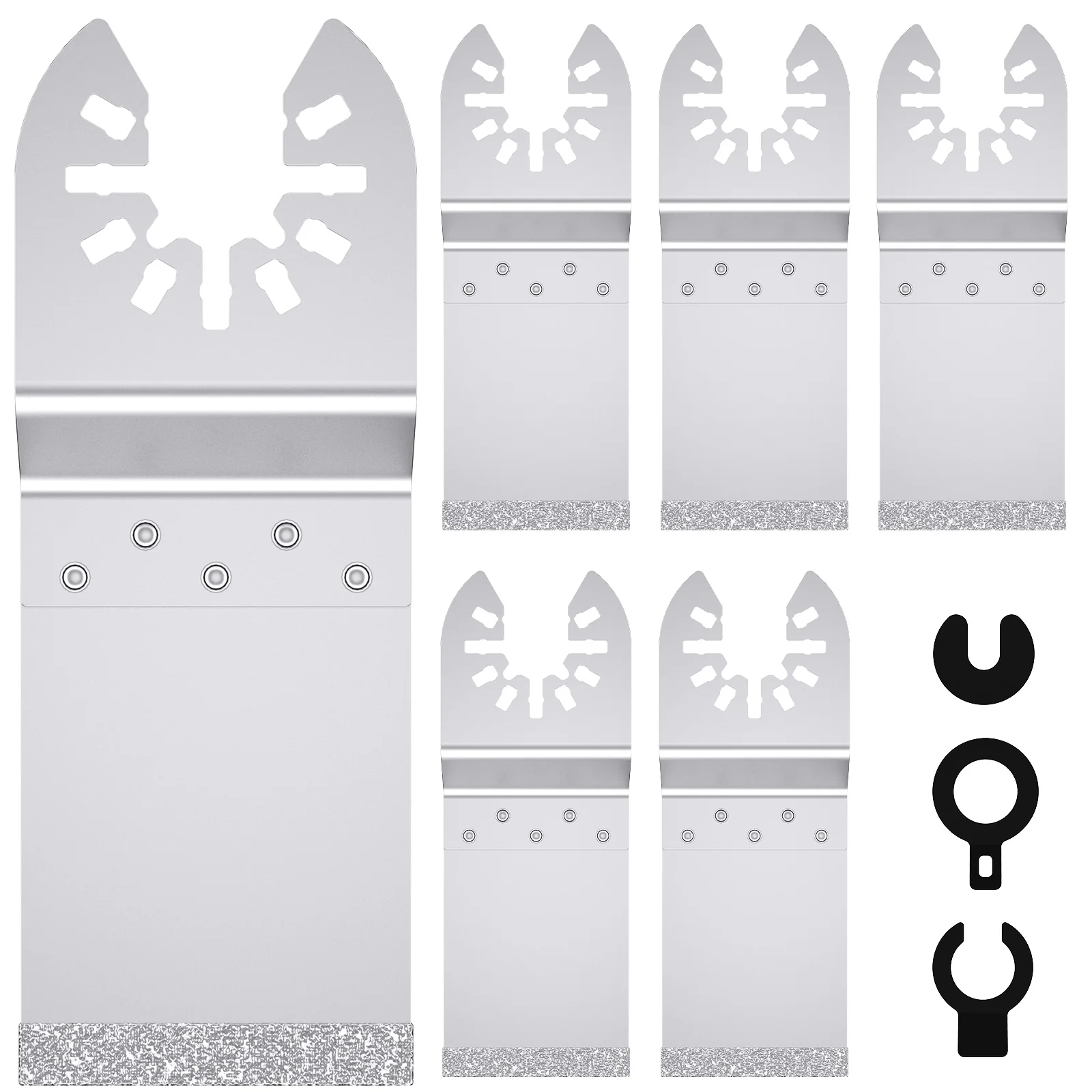 

6 шт. Алмазный осциллирующий инструмент, набор лезвий, многофункциональный Алмазный Мультитул, набор лезвий, универсальные плоские лезвия для пилы