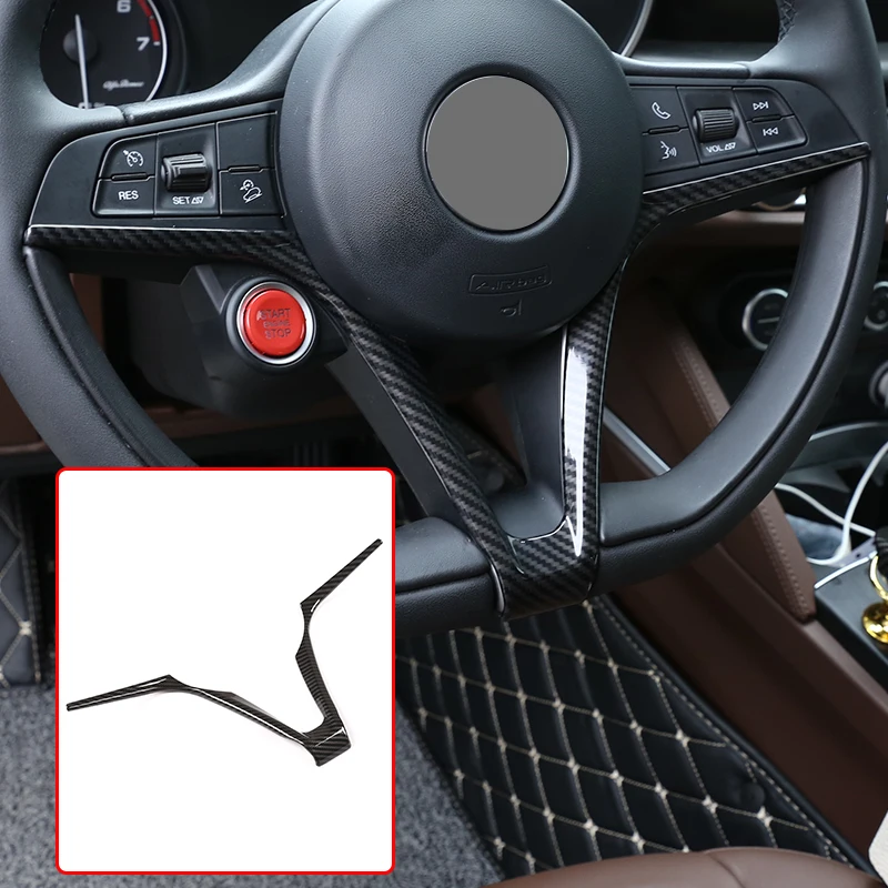 

1 шт., V-образный чехол на руль Alfa Romeo Giulia Stelvio 2017-2019