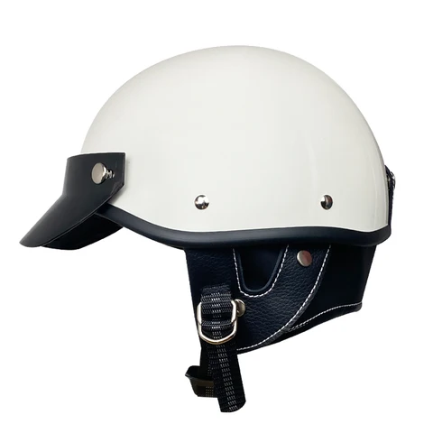 Voss-casco de motocicleta Retro для стационарных, медиа-маска из стекловолокна, сертификат DOT