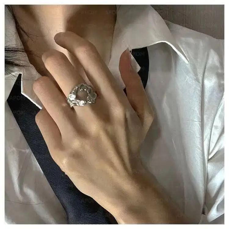 

Korean Version ins Minimalist Style Unique Ring Irregular Opening Adjustable