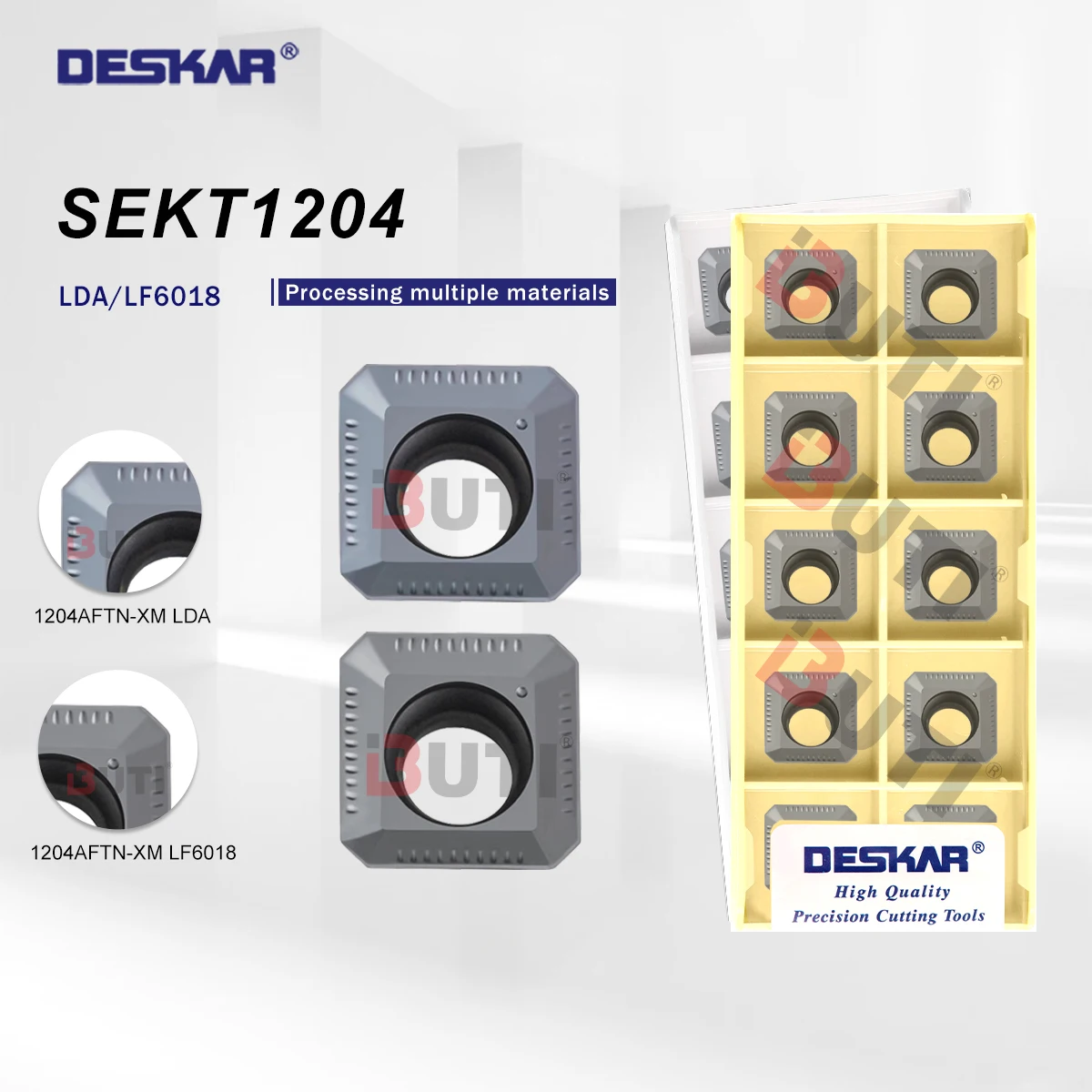 DESKAR 100% оригинальные фрезерные лезвия, токарные инструменты, лезвия из твердого сплава, токарные инструменты с ЧПУ SEKT1204AFTN-XM LF6018 SEKT1204A FTN-XM LDA