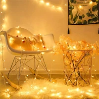 indoor string lights warm white clear wire party lights outdoor waterproof 8 modes twinkle fairy string lights eu us plug