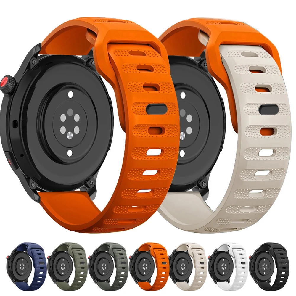 

22mm 20mm Silicone Strap for Samsung Galaxy Watch 6 5 4 3 for Huawei Watch GT3 GT2 Smart Watch Replacement Straps Sport Belt