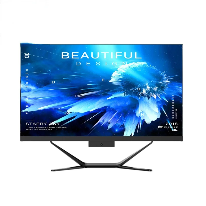 

all in one barebone system touch screen monitor desktop computer hardware all-in-one desktop pc 21.5 23.8 inch with camera DVD